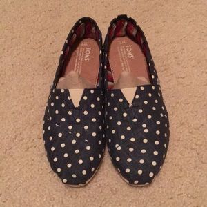 Brand new polka dot Toms